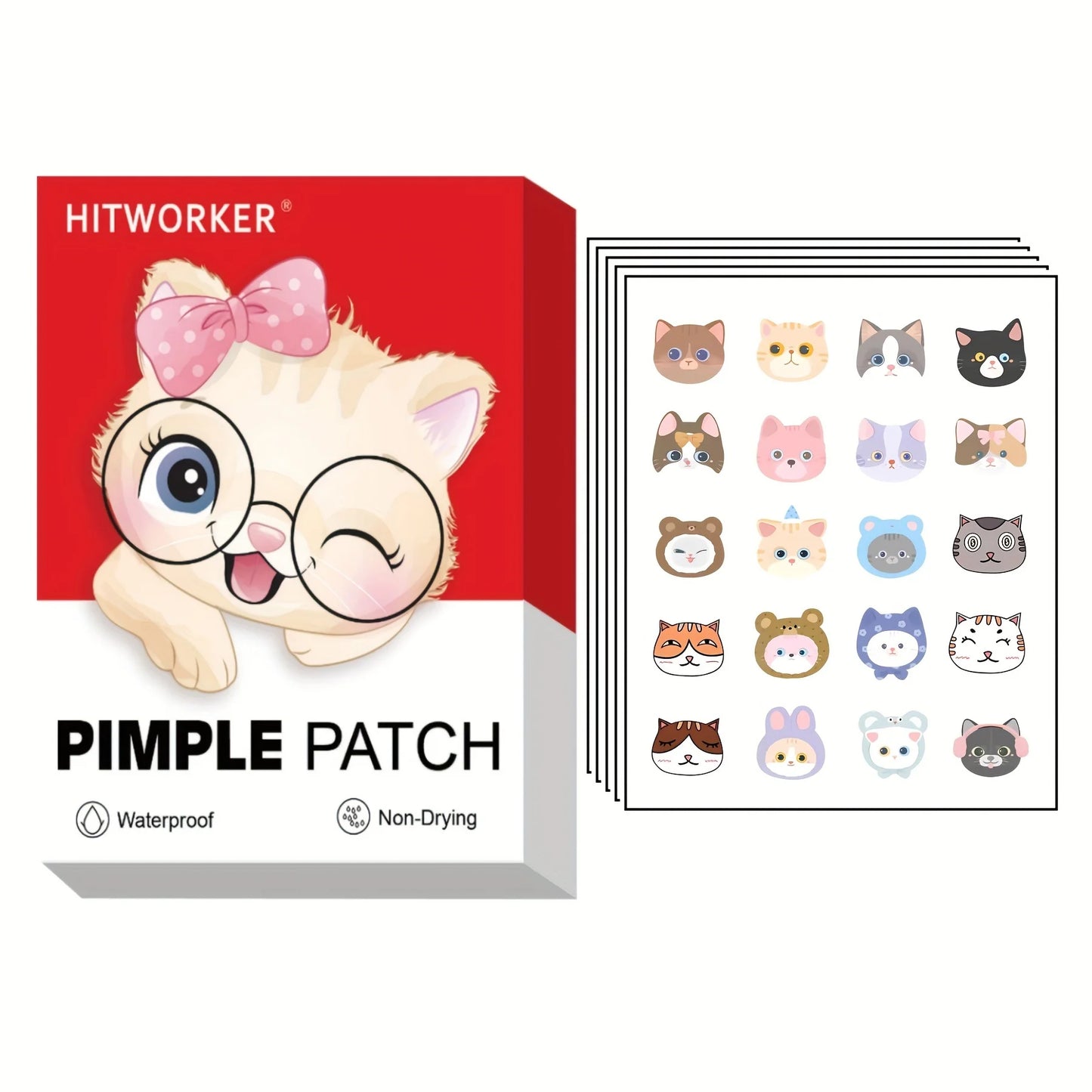 20 Cute Cat Pimple Patches