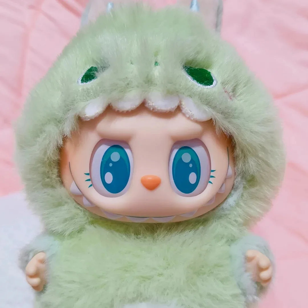 17cm Labubu Pendant Sitting Baby Shark Bee Dinosaur Cute Dolls Accessories Cute Decoration