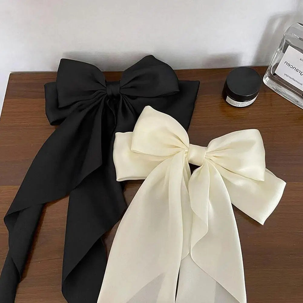 Women Large Bow Ribbon Hairpin