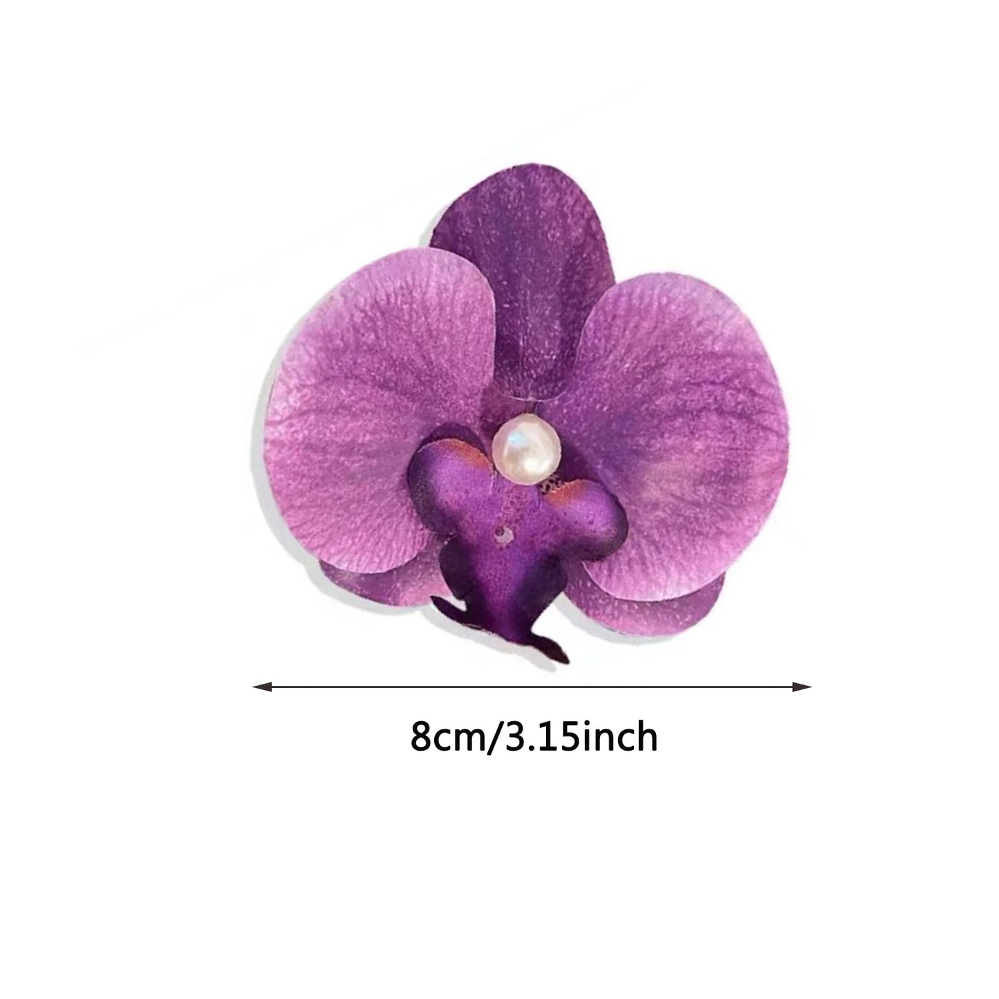 Butterfly Spring Orchid Hair Clip